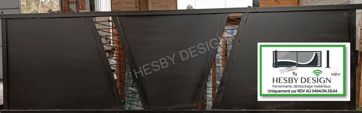 Barrière ,portail coulissant 5m50 x 1m70 de haut brise vue