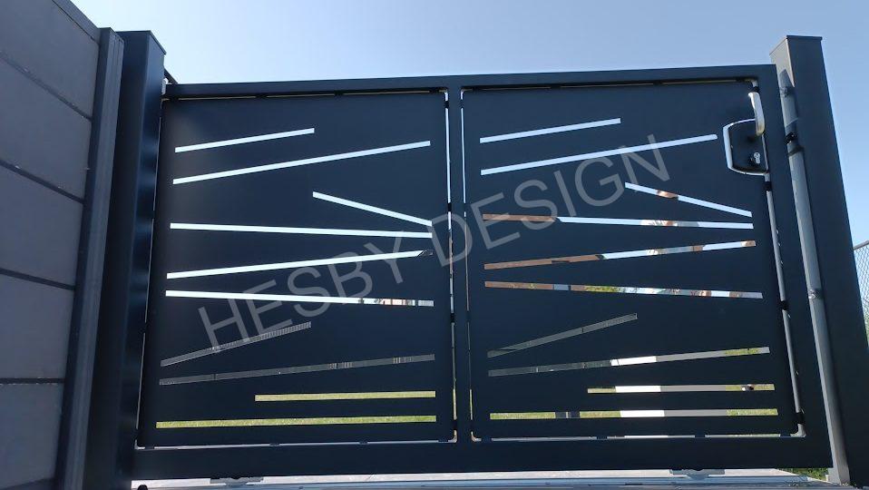 Portail / barrière moderne deco laser